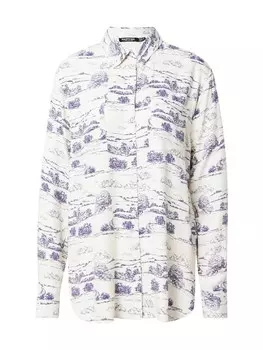 Блуза Nasty Gal, белый