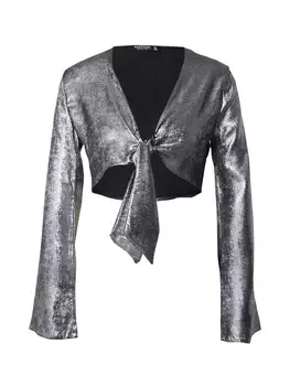 Блуза Nasty Gal Blouse, серебряный