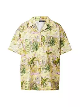 Блуза Nasty Gal, цвет Yellow/Lemon