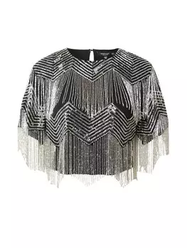 Блуза Nasty Gal, серебряный