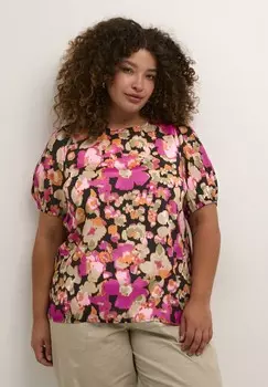 Блуза NATALIA Kaffe Curve, розовый