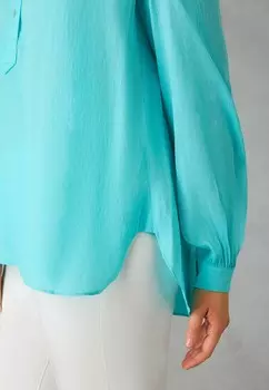 Блуза NEHRU COLLAR Live Unlimited London, синий