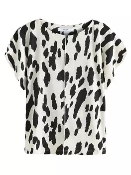 Блуза Next, цвет Black/Wool white