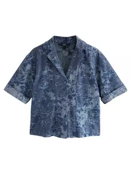 Блуза Next, цвет Blue denim/Dark blue