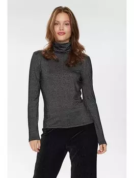 Блуза NMPH Bluse Brianne, цвет Anthrazit/Silber