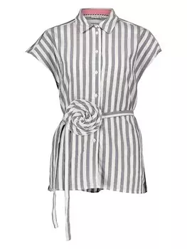 Блуза NMPH, цвет grau/wei