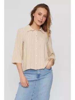 Блуза NMPH Mayann, бежевый