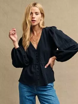 Блуза Nobody's Child Bernie, черная