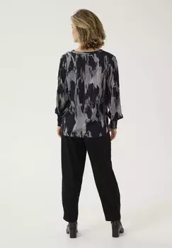 Блуза NOTCH NECK SMOCK Kaffe, черный