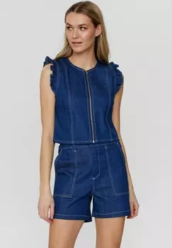 Блуза NUISSA Nmph, темно-синий