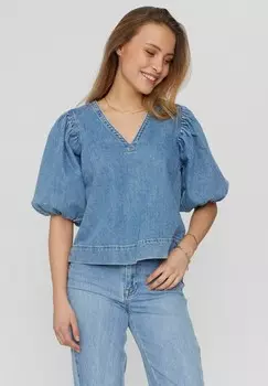 Блуза NUTORONTO Nmph, синий