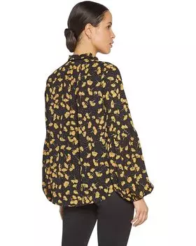 Блуза NYDJ Bishop Sleeve Peasant Blouse, цвет Eastbank Garden