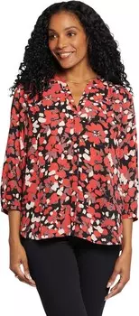 Блуза NYDJ Blouse w/ Pleated Back, цвет Lilydale