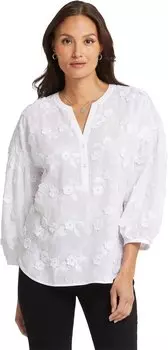 Блуза NYDJ Paulina Peasant, цвет Optic White