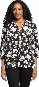 Блуза NYDJ Petite Pintuck Blouse, цвет BELLEFONTAINE