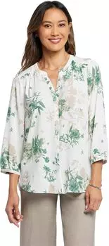 Блуза NYDJ Pintuck Blouse, цвет alicia glen