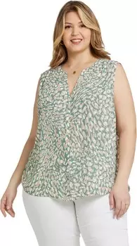 Блуза NYDJ Plus Sleeveless Pintuck Blouse, цвет Endless Sea