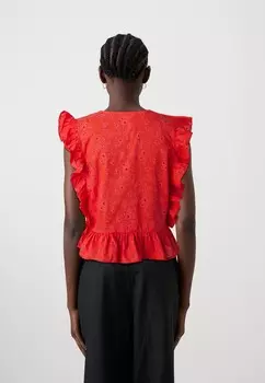 Блуза OBJCILIE Object, красный