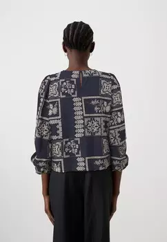 Блуза OBJDICTE Object, темно-синий