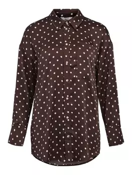 Блуза OBJECT Blouse Sutanna, коричневый