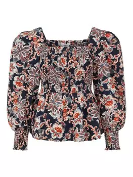 Блуза Object NAOMI, ночной синий/пыльно-синий