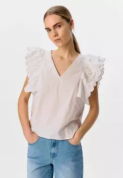 Блуза OBJHOPE Object, кремовый