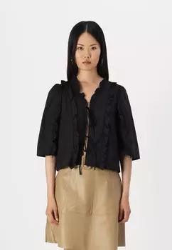 Блуза OBJHOPE RE 3/4 Object, черный