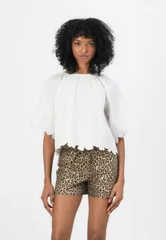 Блуза OBJKAMMA Object, кремовый