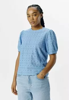 Блуза OBJLAILA Object, синий