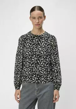 Блуза OBJMILA LS NOOS Object, бежевый