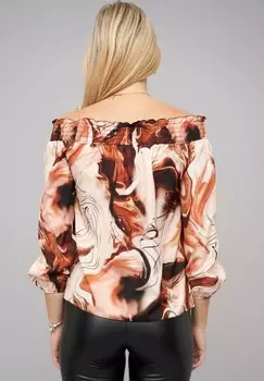 Блуза OFF-SHOULDER Cloud 5ive, бежевый