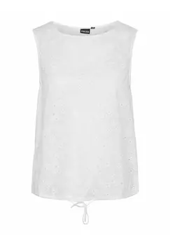 Блуза OHNE RMEL PCKACEY Pieces, кремовый