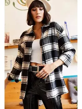 Блуза Olalook, белый/черный