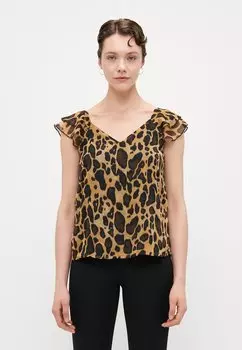 Блуза ONLASTA LIFE CAPSLEEVE V NECK ONLY Tall, черный