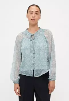 Блуза ONLELIZA LIFE V NECK STRING ONLY Petite, светло-зеленый