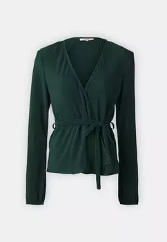 Блуза ONLKALYA WRAP ONLY Tall, темно-зеленый