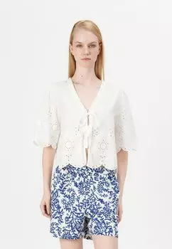 Блуза ONLMIFFY TIE ONLY, кремовый