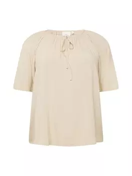 Блуза ONLY Carmakoma Blouse ERINNA, бежевый