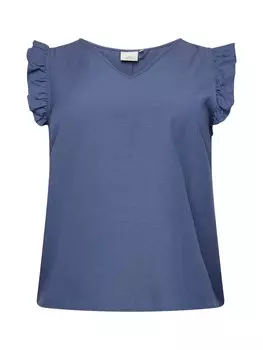 Блуза ONLY Carmakoma Blouse Jupiter, сапфировый