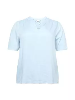 Блуза ONLY Carmakoma Blouse SIDNEY, светло-голубой