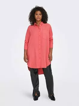 Блуза ONLY Carmakoma Corin Aris, коралловый