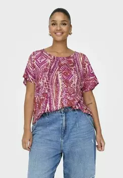 Блуза ONLY Carmakoma, коричневый