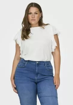 Блуза ONLY Carmakoma, кремовый