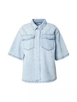 Блуза ONLY Carmakoma, синий деним