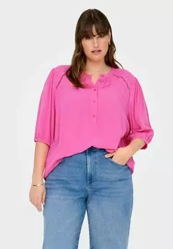 Блуза ONLY Carmakoma, темно-фиолетовый