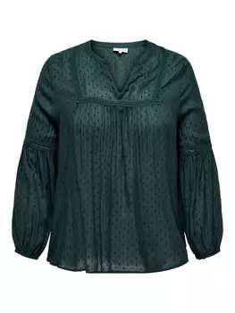 Блуза Only Carmakoma, зеленый
