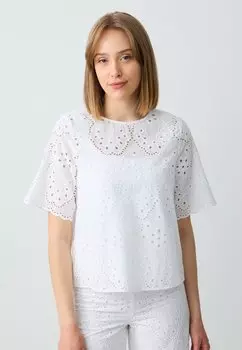 Блуза OPENWORK ROUND NECK Jimmy Key, белый