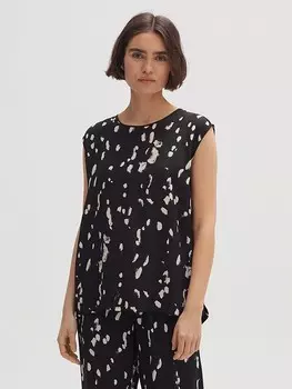 Блуза OPUS, цвет schwarz/beige