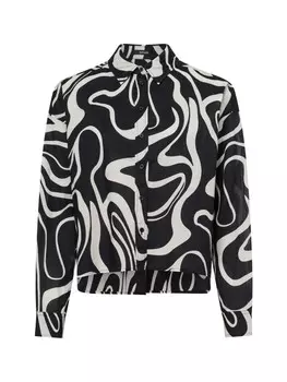 Блуза OPUS Feneda, цвет schwarz ecru