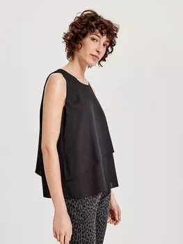 Блуза OPUS ntop Fonie, антрацит